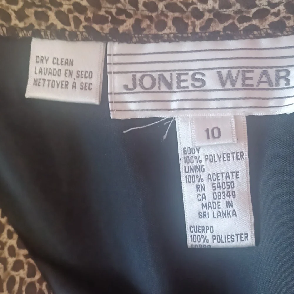 Jones Wear Leapard Print A-Line Knee Length Skirt